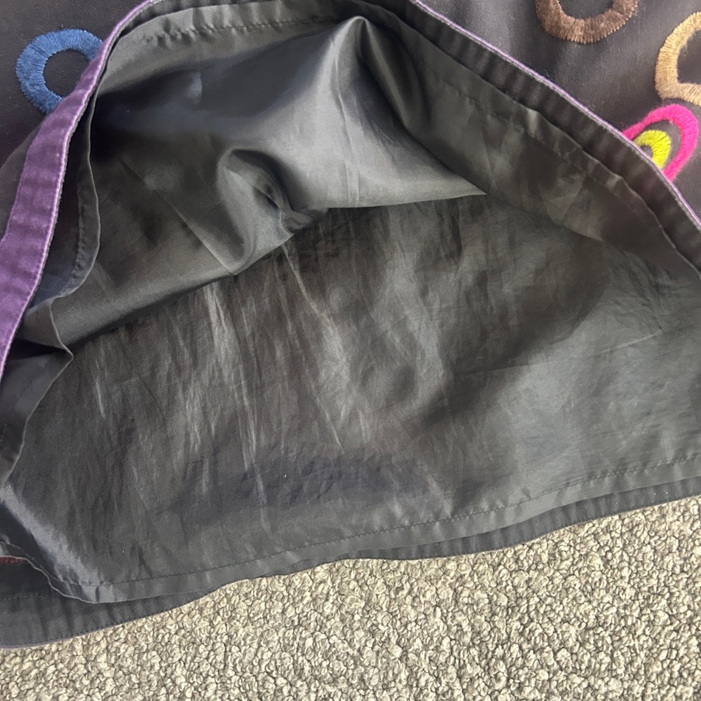 Boden Black Skirt with Vibrant Circle Design - Picture 6 of 6
